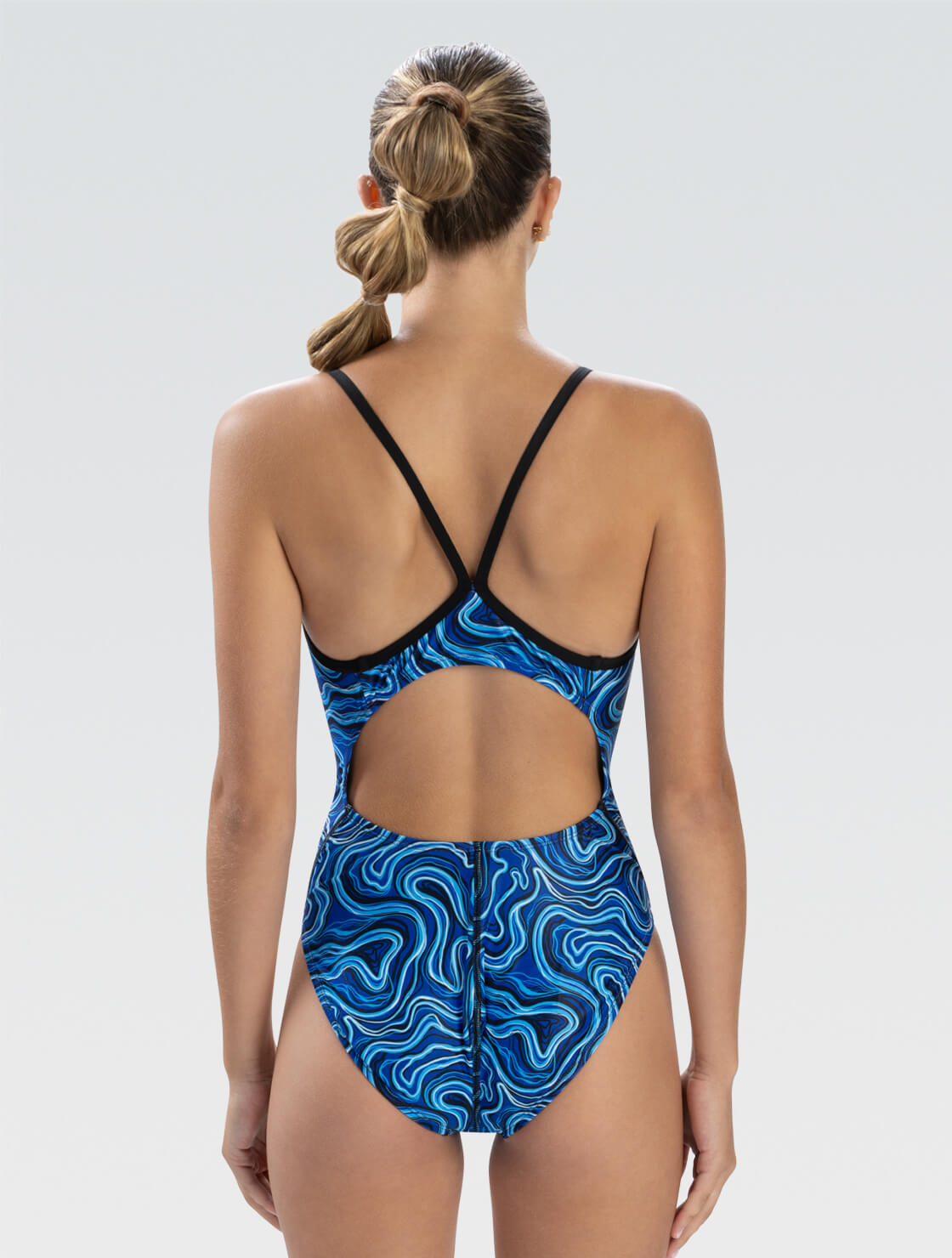 Reliance Tsunami Blue V-Back One Piece – Dolfin Swimwear