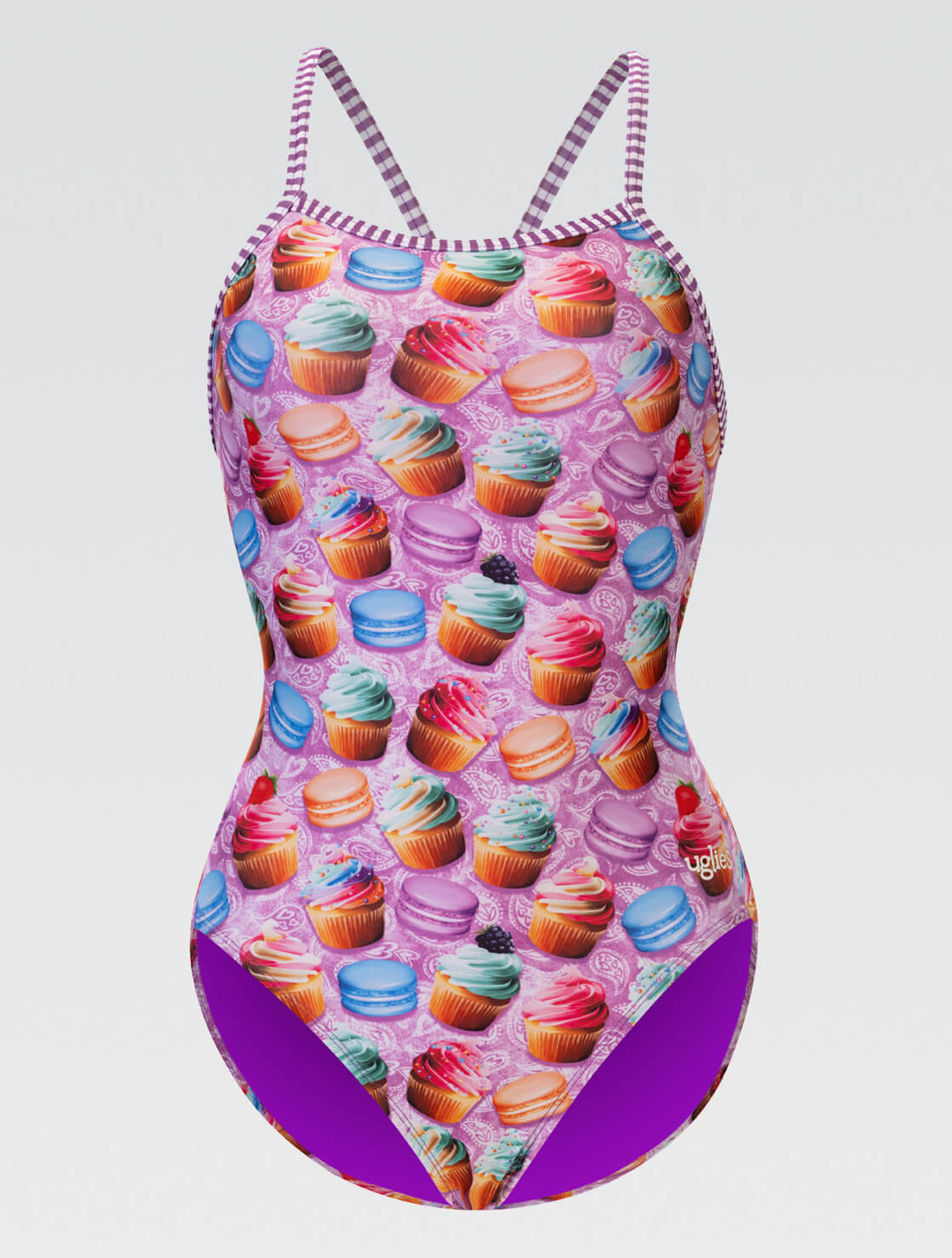 Women's Bon Appetit One Piece Swimsuit | V-Back | Uglies – Dolfin