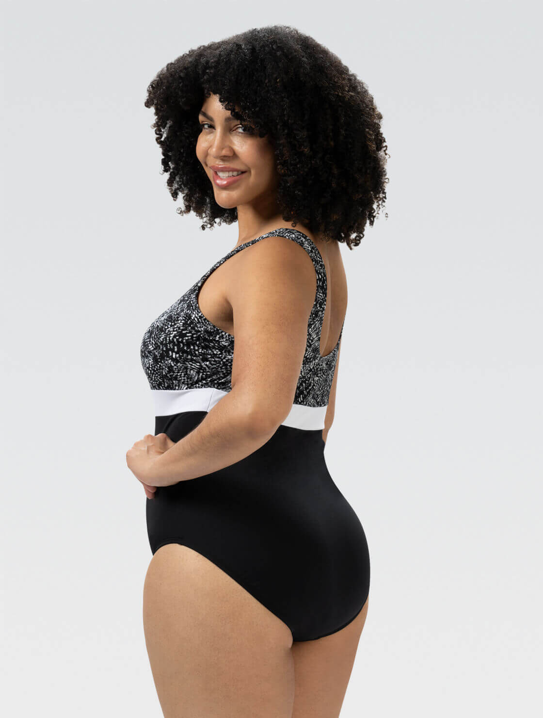 Women's Breeze Print One Piece Swimsuit | Moderate Coverage