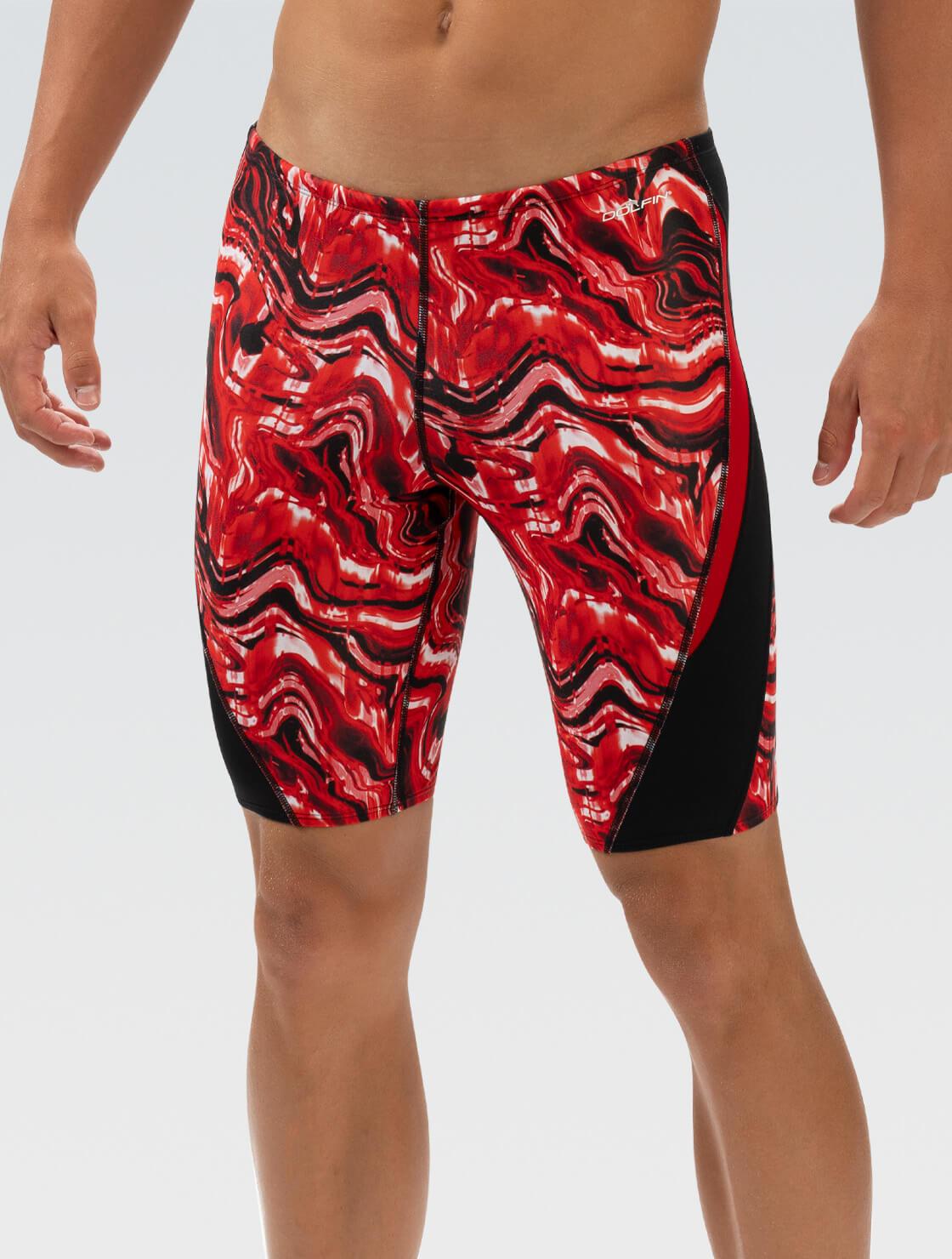 Reliance Men's Blaze Red Color Block Jammer – Dolfin Swimwear