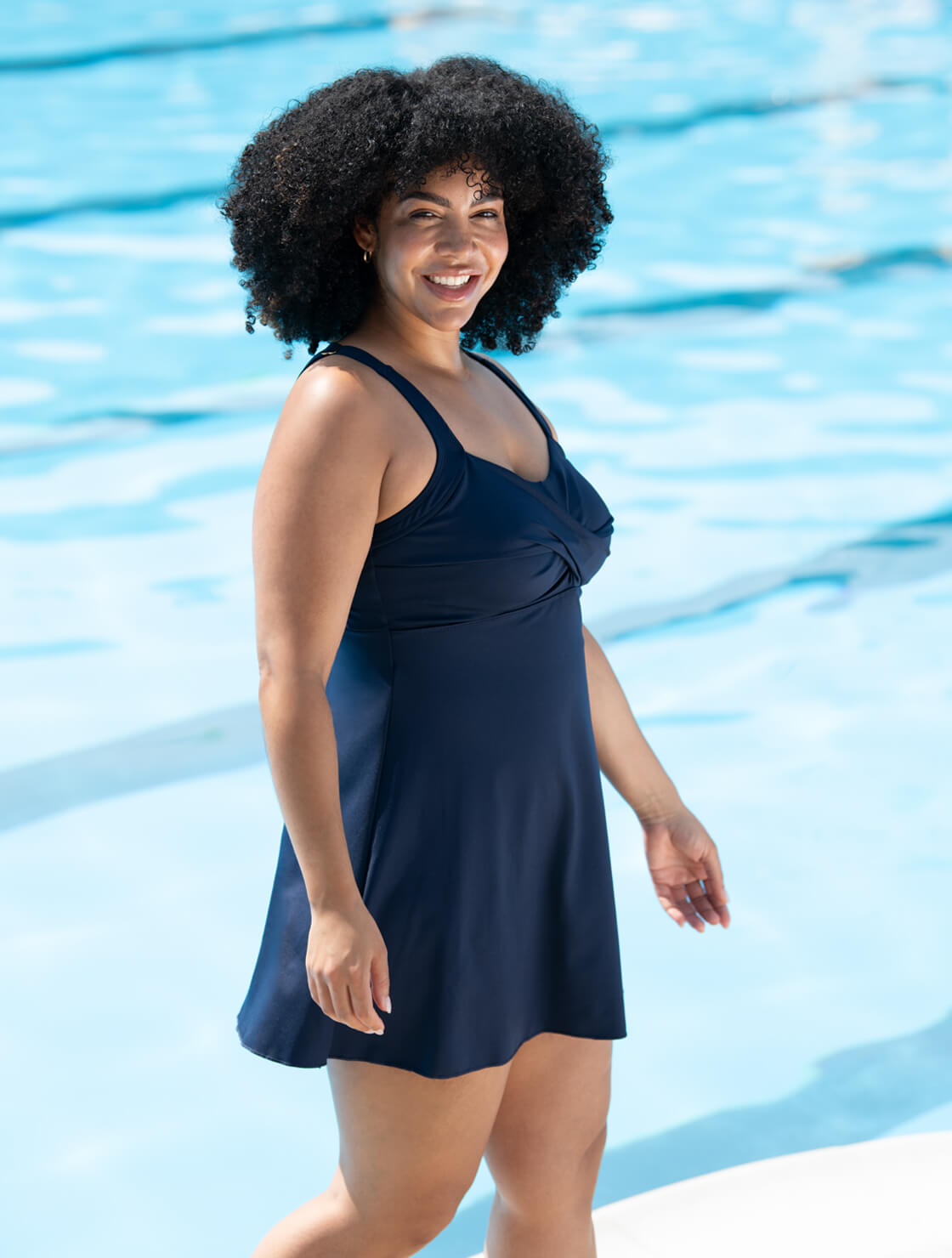 fit 4 u swim dress Sunsets Sienna Swim Dress Black / 16 main image 1