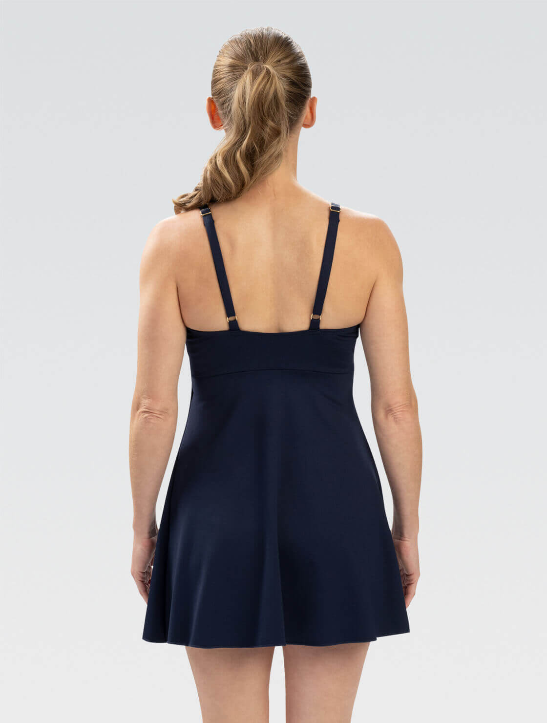 green emerald velvet dress Fit And Flare Knit Midi Dress Aqua – Roland Mouret main image 1