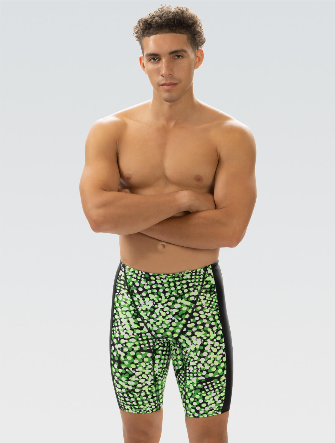 Men's Propel Green Jammer Swimsuit | Spliced Jammer | XtraSleek