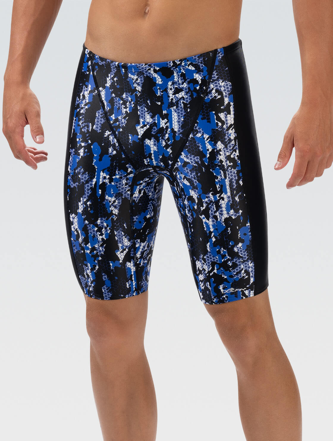 Men's Breaker Blue Jammer Swimsuit | Spliced Jammer | XtraSleek