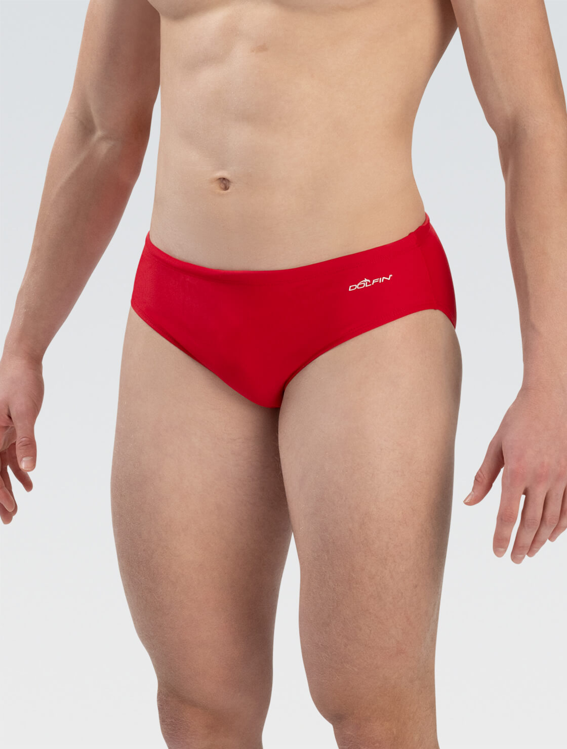 Mens XtraSleek Spandex Solid Red Team Racer : 7900L-250 – Dolfin