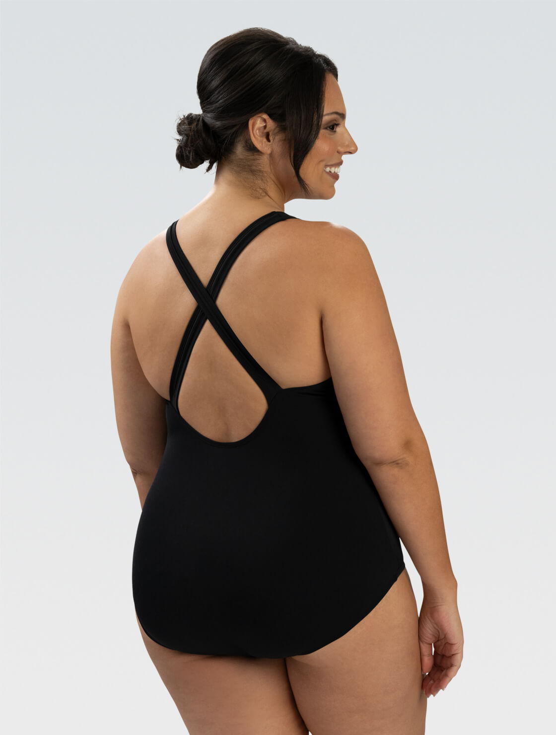 Women's Black One Piece Swimsuit | Conservative coverage | Scoop