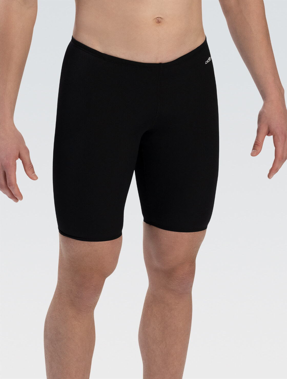 Men's Black Jammer Swimsuit | Solid Color | Competition Fit