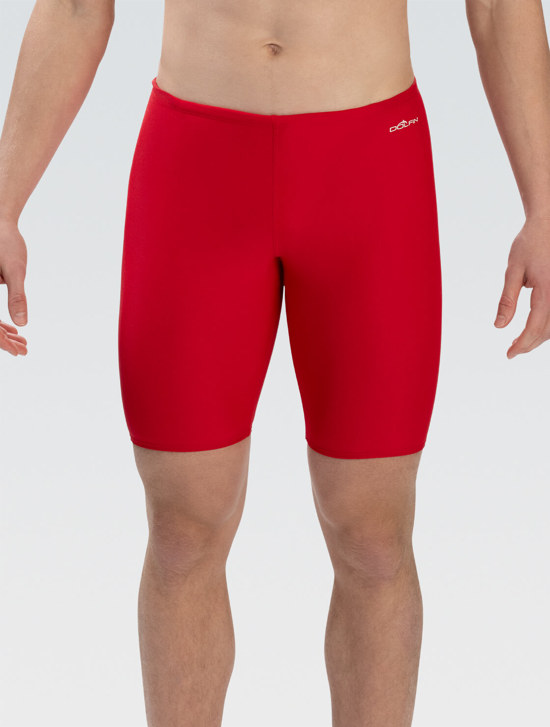 Men's XtraSleek Spandex Solid Red Team Jammer : 8900L-250