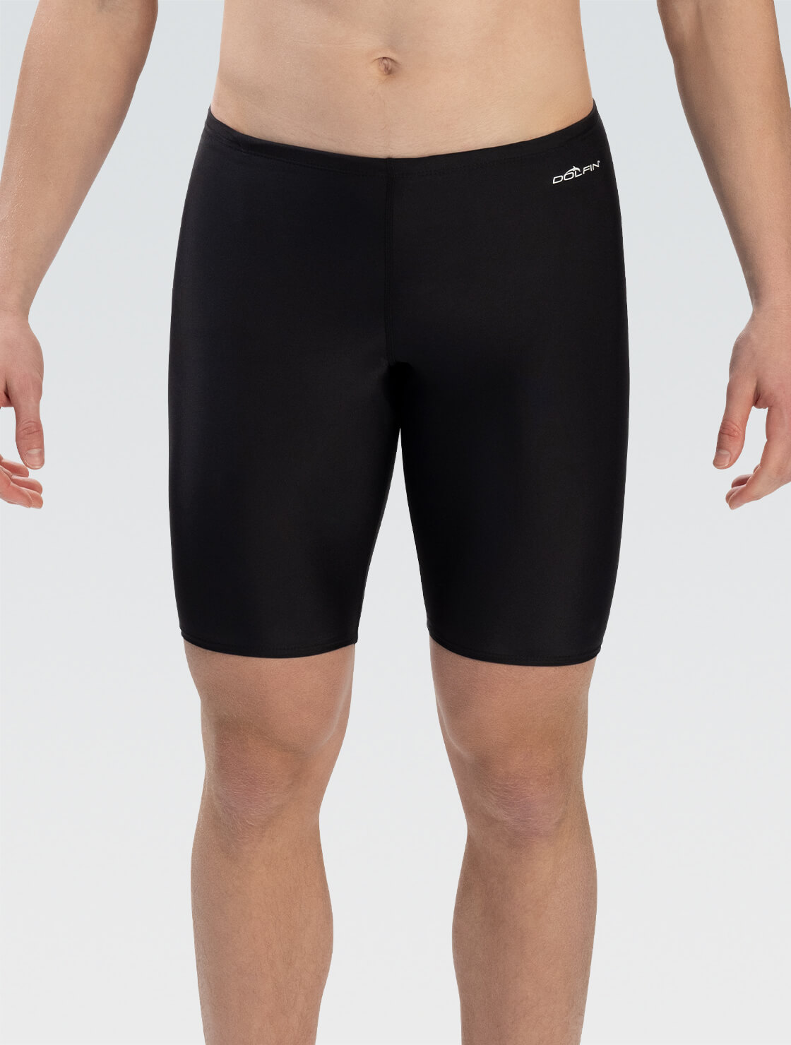 Men's XtraSleek Spandex Solid Black Team Jammer : 8900L-790