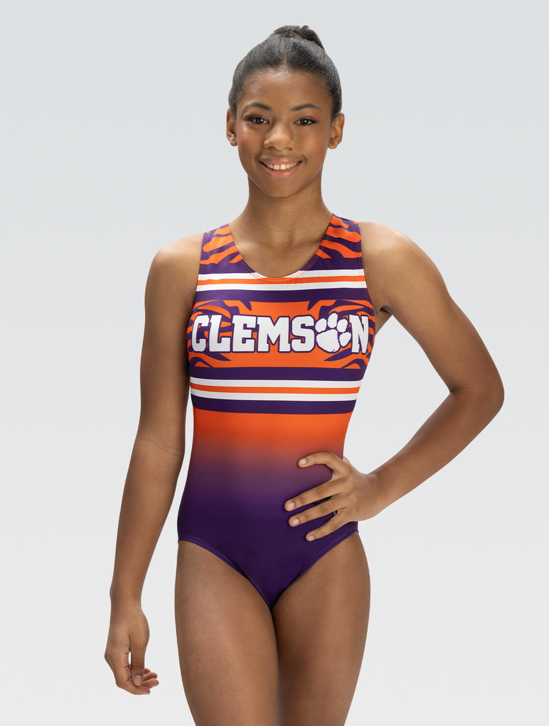Clemson University Tiger Tank Leotard | GK Elite